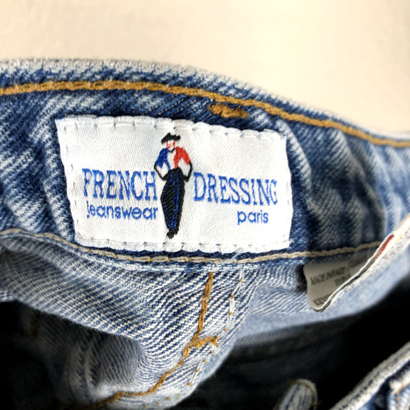 French Dressing Jeans Blue Embellish High Rise Straight Leg Butterfly Womens 8 - Picture 7 of 16